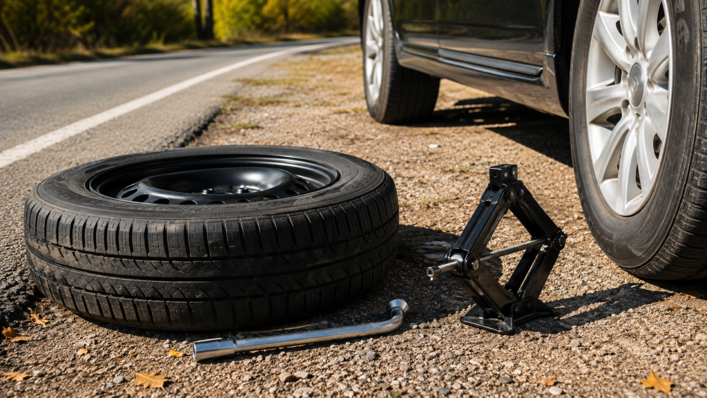 Прокол колеса